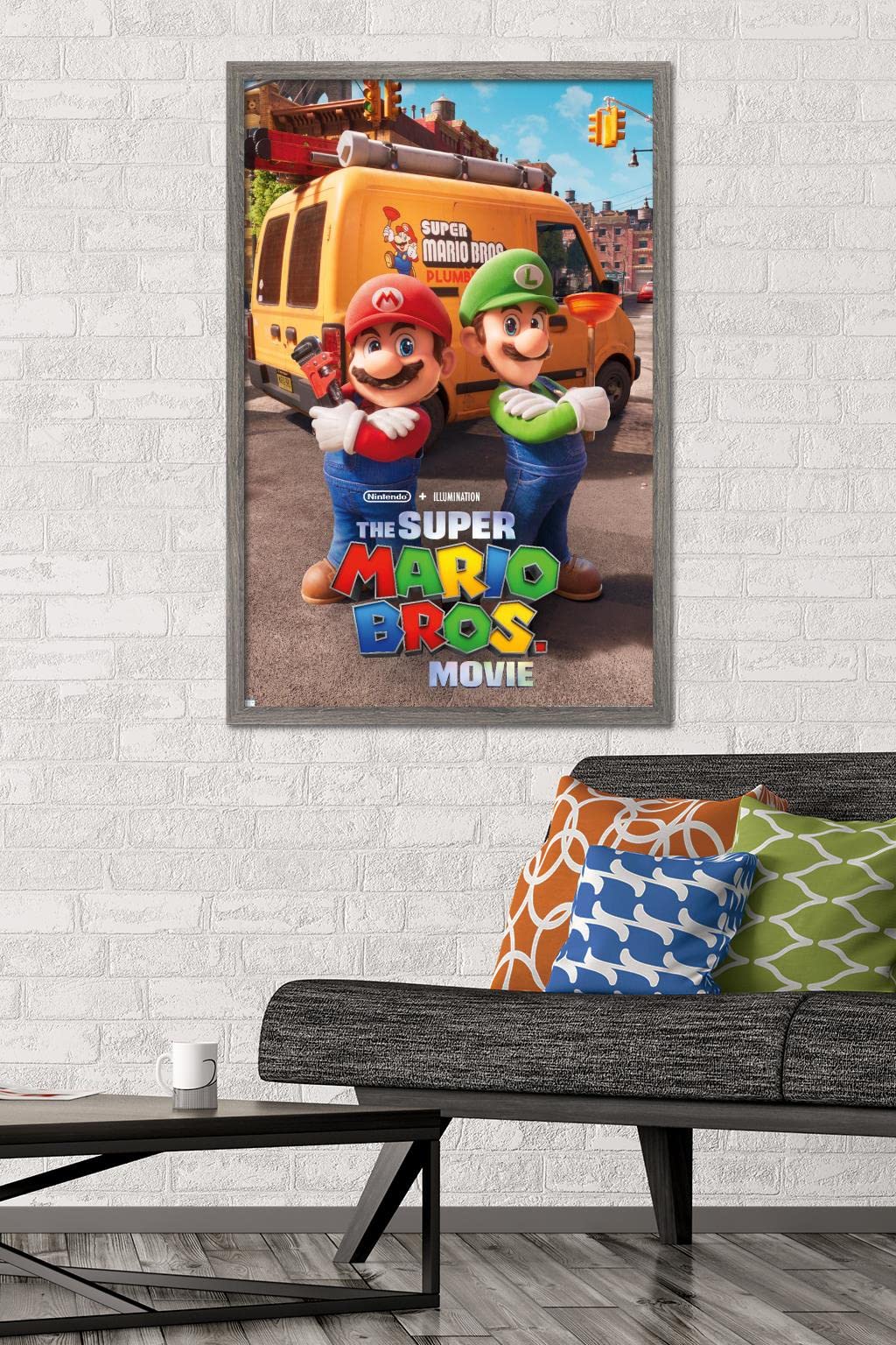 マリオ・ディ・マルティーノ　「古い橋」 油彩画　木枠無し　キャンバスのみ Amazon.co.jp: Trends International 映画スーパーマリオブラザーズ